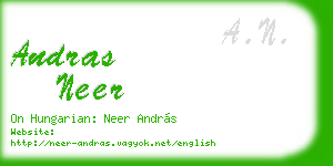 andras neer business card